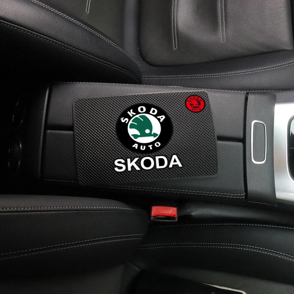 Car Sticker Car Dashboard Non Slip Phone Mats Anti-slip Silicone Pads Accessories For Skoda Octavia A5 A7 Fabia Kamiq Vrs Superb   NL6