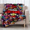 Brawl Stars Theme Printed Blanket - Perfect for Couch, Bed, Travel & Outdoor Use | Machine Washable, Cozy & Durable.