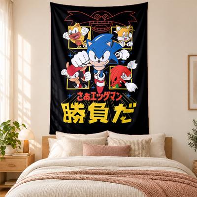 Sonic Tapestry Highquality for Decorating Living Room Bedroom Dorm Walls Ideal As Bedroom Wallart Orholiday Gift
