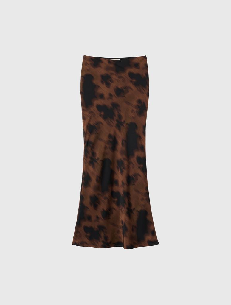 GENERALIDEA Pattern Bias Long Skirt [Brown] / Wbe3L13509
