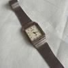 Used CITIZEN EXCEED Quartz Watch Main Body Square "Showa Vintage"