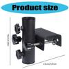 Stable Metal Balcony Railing Mount Parasol Bracket For Outdoor Sun Umbrella Holder With Quick Screw Lock Mechanism