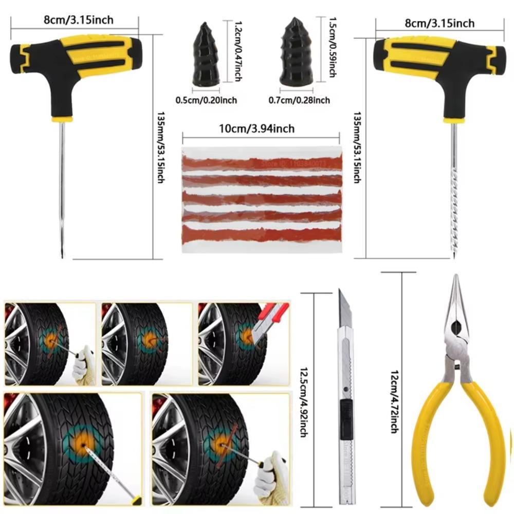 Roadside Emergency Car Tyre Puncture Repair Tools Plug Strips Universal for Bicycle Motorcycle Truck Car