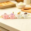 Coffee Cup Artificial Sundae Mug Clicker Mini Cup Fidget Pendant  Daily Pocket Key Accessory