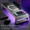Monitor Riser with RGB Lighting and Wireless Charger