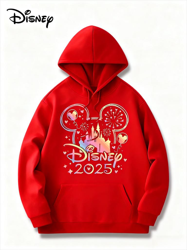 Disney Trip 2025 Fall/Winter Hoodies Disney Family Vacation 2025 Pullover Disneyland Trip Tops Unisex Adults &Children Hoodies