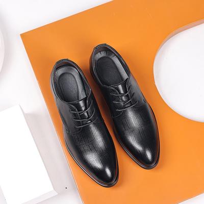 Neue Herren Freizeitlederschuhe Business Hochzeitsschuhe Mode Gentleman, abriebfeste Lederschuhe Übergröße schwarz Lederschuhe