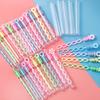 12/24Pcs Summer Romance Bubble Wands Pastel Mini Dip Sticks for Outdoor Dates Wedding Party Favors Cute Goody Bag Gifts Couple