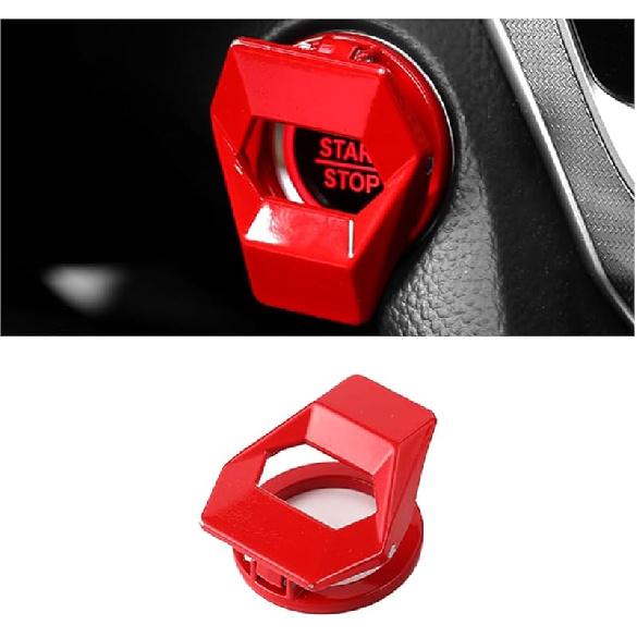 Car Engine Start/Stop Button Cover, Zinc Alloy Car Push Button Start Cover Car Power Control Trim, Universal Key Ignition Switch Protective Cover for