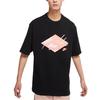 Jordan Solid Cotton Letter Print Short Sleeve T-Shirt Men Tops Black DO8897-010