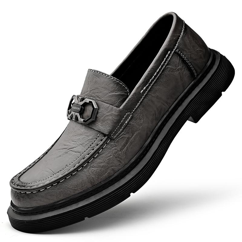 

Роскошные брендовые мужские деловые туфли на плоской подошве, дизайнерские нескользящие туфли-лоферы, официальная свадебная офисная обувь, мужские оксфорды, деловая обувь 46 серый