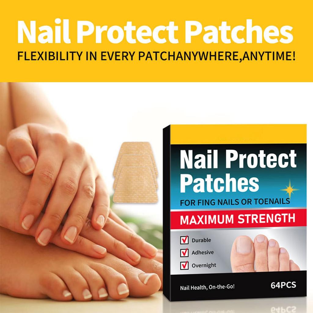Nail Care Stickers, Onychomycosis Nail Stickers, Toenail Stickers, Skin Tone Stickers, Ingrown Nails, Thickening Toe Stickers(64pc)