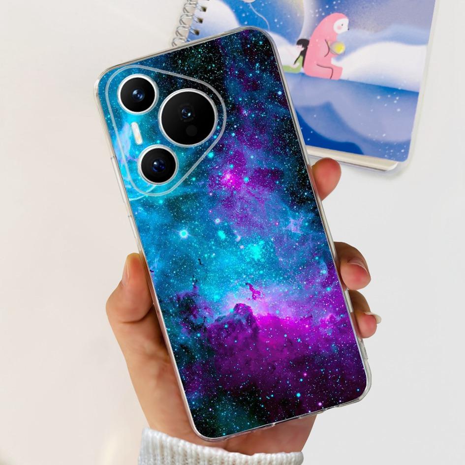 For Huawei Pura 70 Pro Plus Case Fashion Flowers Clear Soft Silicone Shockproof Phone Cover For Huawei Pura 70 Pro Pura70 Bumper
