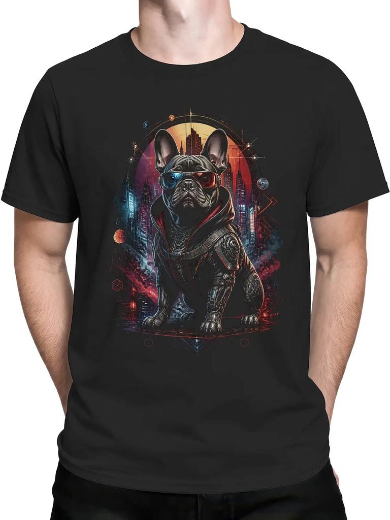 Cyber Sentinel French Bulldog T-Shirt