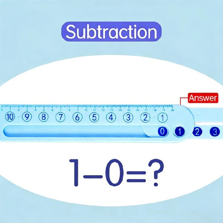 Sčítací a odčítací dekompoziční pravítko ABS Matematické měřicí pravítko Učební pomůcka do třídy pro děti ve věku 4-8 let