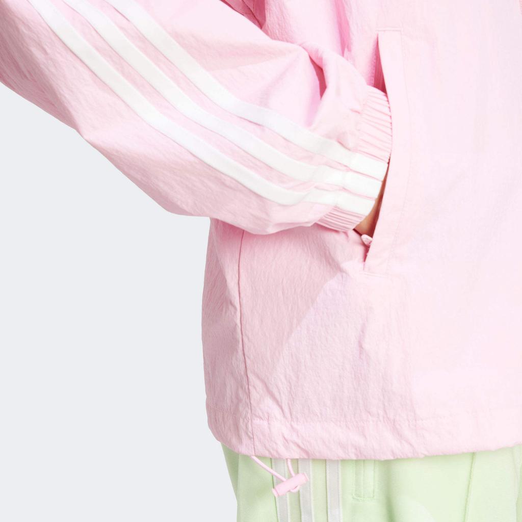 Adidas Originals Three-Stripe Logo Long Sleeve Jacket Women Jacket Pink IR8098