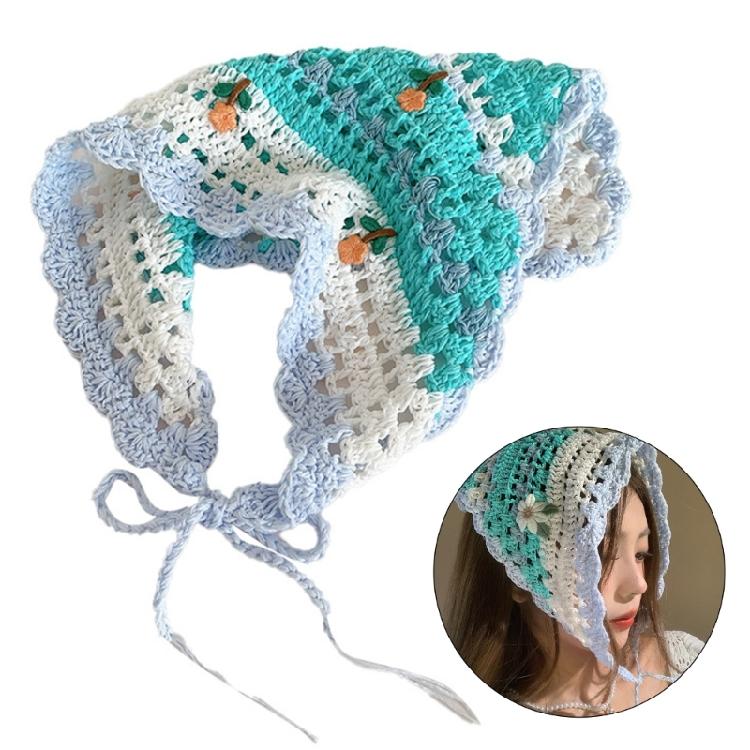 French Style Flower Headscarf Photo Hair Scarf Music Festival Hair Ornaments