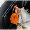 Casual Nylon Water Bottle Bag Adjustable Solid Color Cellphone Purse Lightweight Shoulder Crossbody Bag Travel Hiking