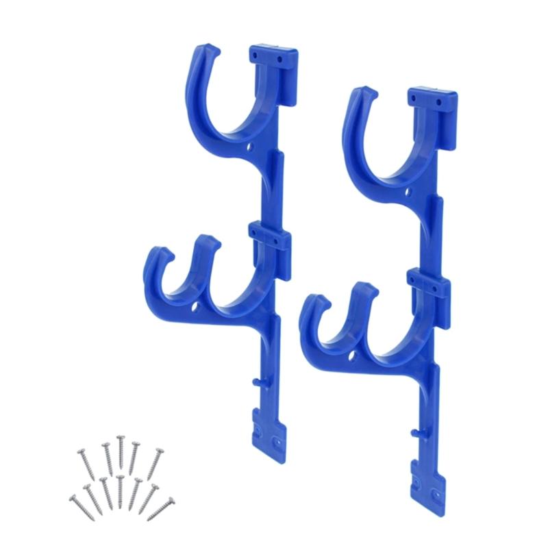 2 шт. Крюк для бассейна для телескопических шестов, граблей для листьев, щетки, вакуумных шлангов, садовых инструментов 1