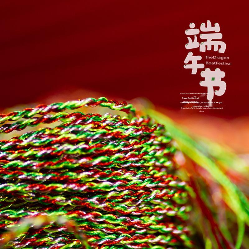 Dragon Boat Festival Colorful Handwoven Bracelet, 30cm Five-Color Thread