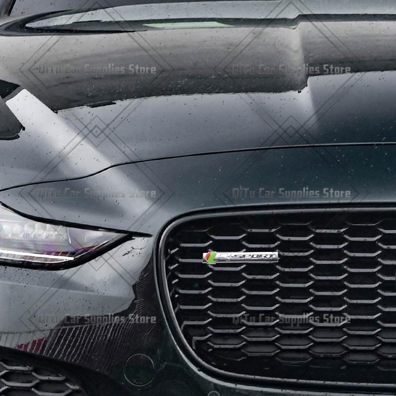 Zinc Alloy S R Sport Badge Car Body Trunk Emblem 3D Grille Sticker For F-Type F-Pace S-Type XFR XE XF XJ XK XJR XFR XEL XJS XJ6