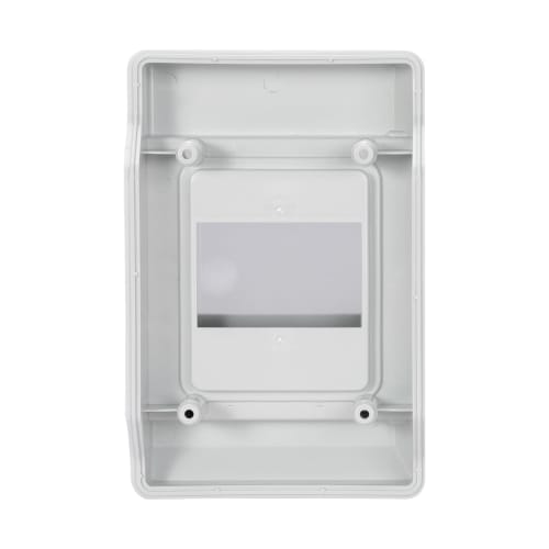 Mollom 4-Way Distribution Box with Busbar and Din Rail for Miniature Circuit Breakers (MCBs), IP66 Waterproof, Padlockable, Indoor/Outdoor Use