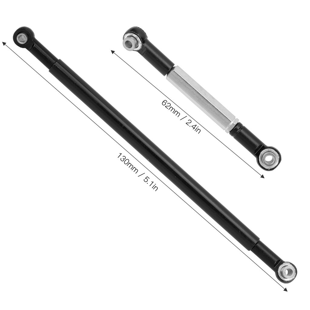 Steering Rod Link Arm Aluminum Alloy Steering Link Rod for MN86K 1Celsius12 RC Car