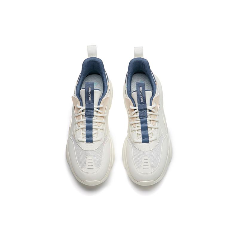 Anta Life Collection Cushioning, Slip Resistant, And Abrasion Resistant Low Top Sports Casual Shoes Blue White Sneakers 912228820-11