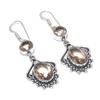 Morganite Gemstone 925 Sterling Silver Earring 2.17"