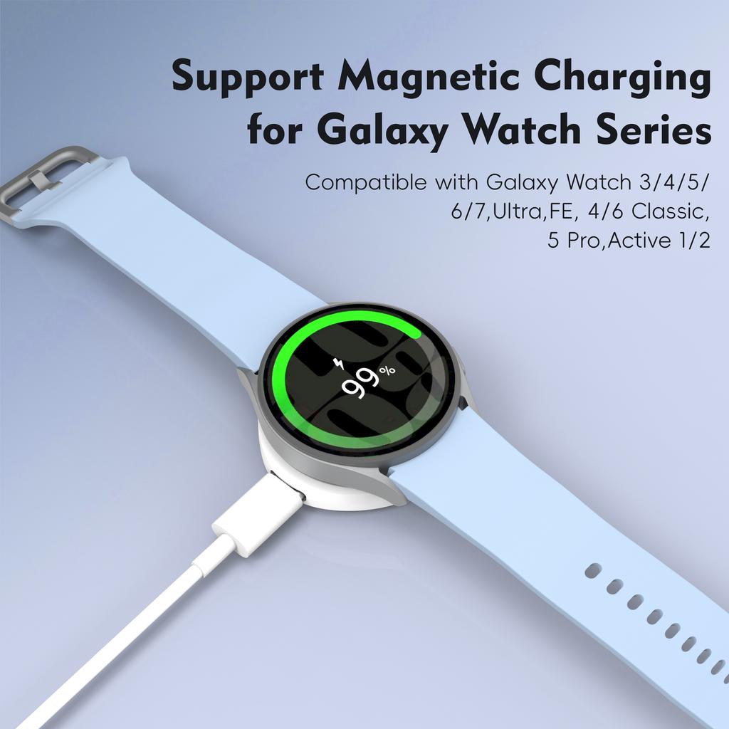 4-In-1 Magnetic Wireless Watch Charger For iWatch 1-10/SE/Ultra/ AirPods Pro 2 AirPods 4  ANC Galaxy Watch3-7/FE/Pixel Watch 1st