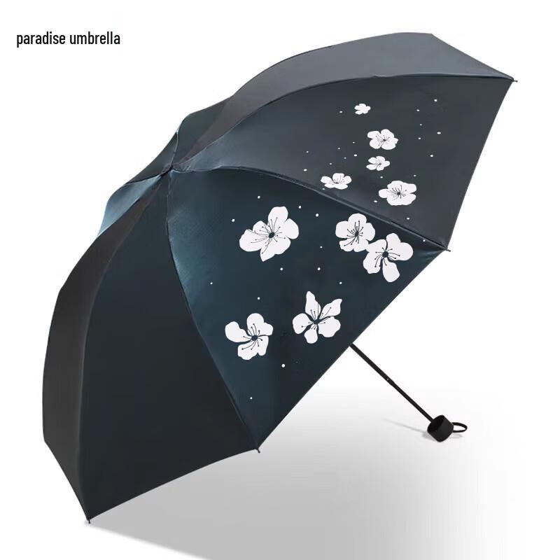 Paradise UV Protection 3-Fold Portable Sun/Rain Umbrella
