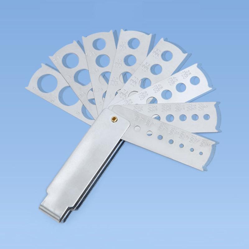 Gem Calipers Fan-shaped Diamond Numbers Inlaid Measuring Tools Jewelry Equipment Gold Tools Diamond Measuring Tools