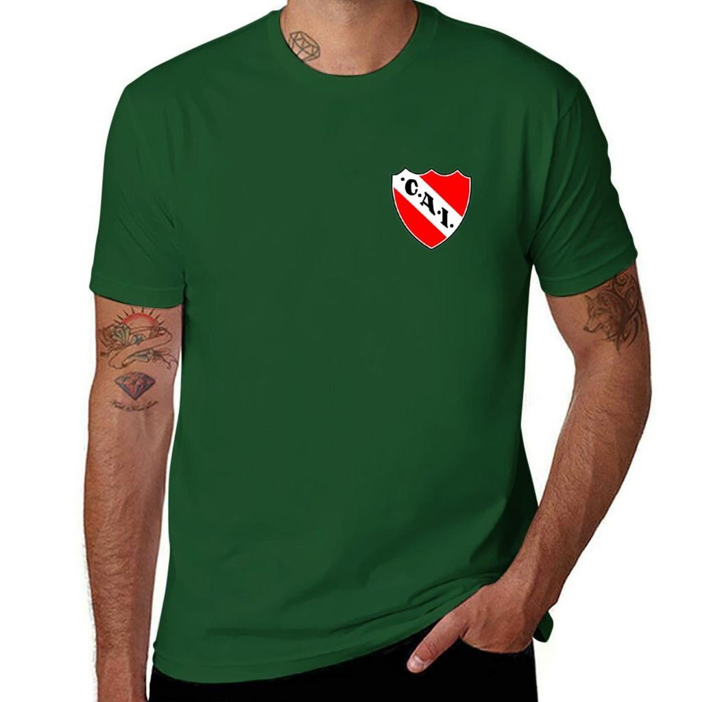 Club Atlético Independiente T-Shirt Korean Fashion Plus Sizes Quick-drying Sports Fans Black T Shirts for Men