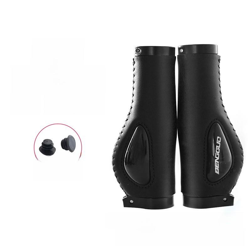 Bicycle Silicone Gel Handlebar Grips With Shock Absorption For Mountain Cycling Comfort чёрный