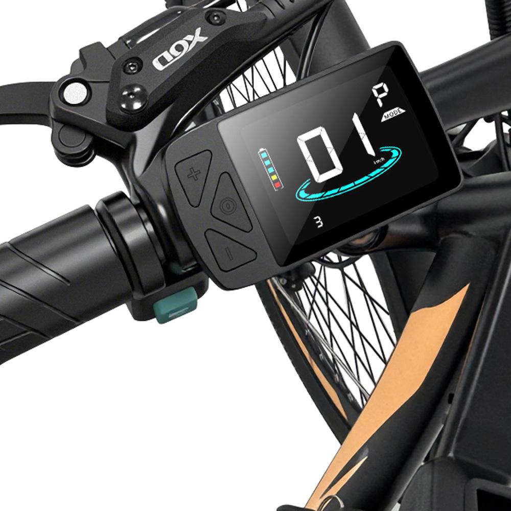 Emoko EC27-D City Cargo E-Bike with 500W 48V45Ah City Commuter E-Bike, Rear Cargo Rack, 27" Pedelec for Market Shopping & Delivery