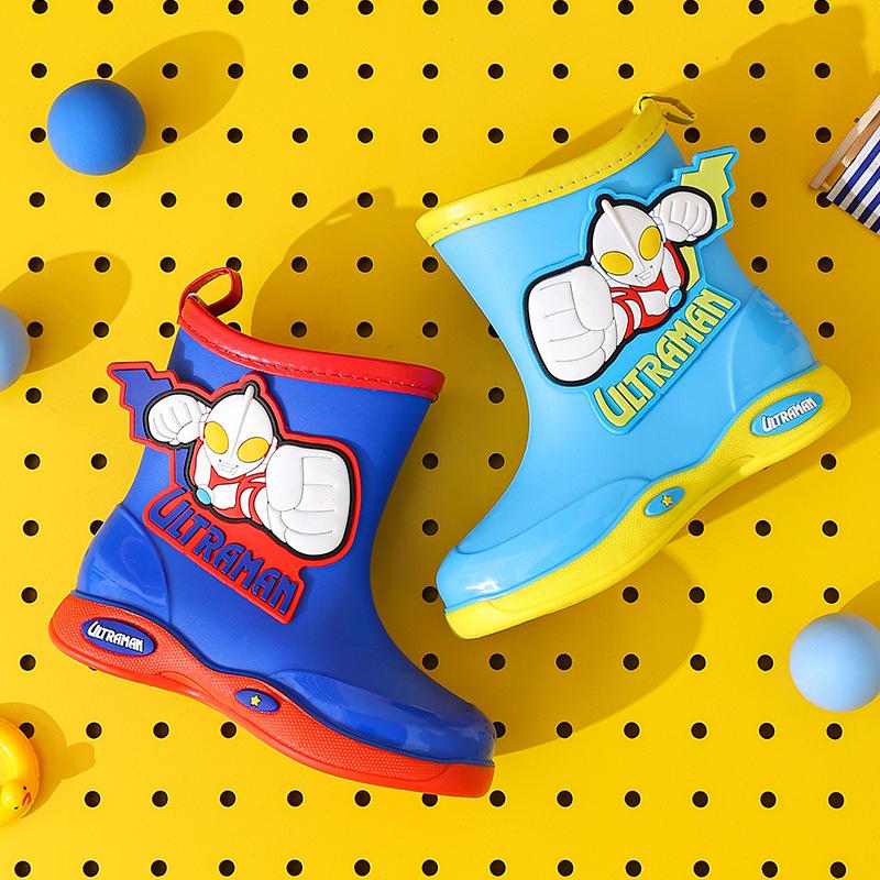 Cartoon Rain Boots for Boys - Durable, Water-resistant and Slip-resistant Waterproof Shoes