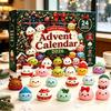 Collectible Mini Plushies Christmas Squeezy Toy Advent Calendar 2026, 24 Days Dumpling Toys Countdown Cute Animal Soft Calendar, Decor Jumbo