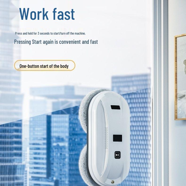 High-Rise Intelligent Window Cleaning Robot with Automatic Spray and Remote Control