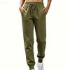 Women's Mid Rise Drawstring Joggers Slim Fit Sweatpants Casual Sports Pants