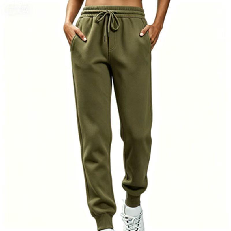 Women's Mid Rise Drawstring Joggers Slim Fit Sweatpants Casual Sports Pants