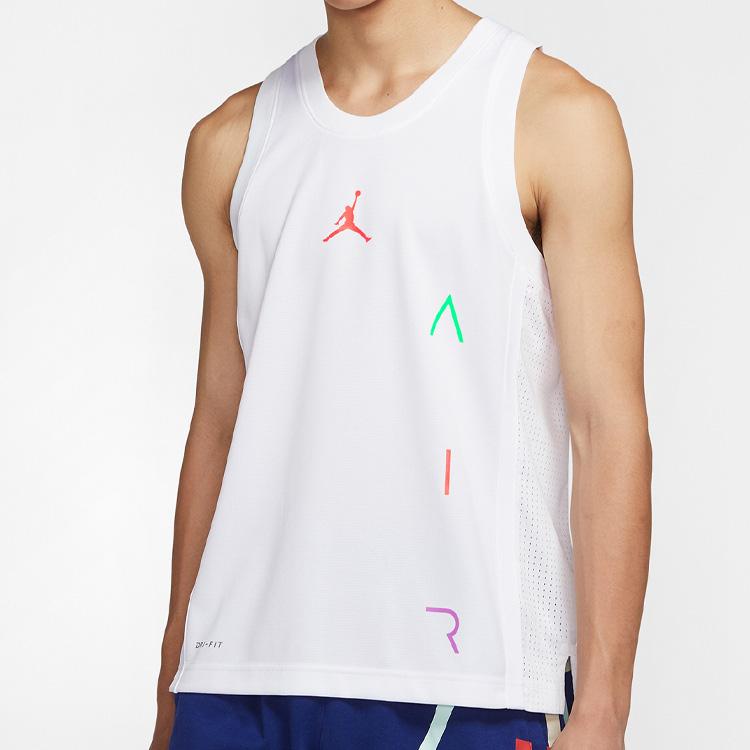 Jordan Air Dri-FIT Academy Breathable Basketball Vest Men Tops White CT4766-100