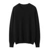 Women's 100% Pure Cashmere Round Neck Sweater - Loose Fit, Solid Color, Long Sleeve, Autumn/Winter Base Layer (170G)