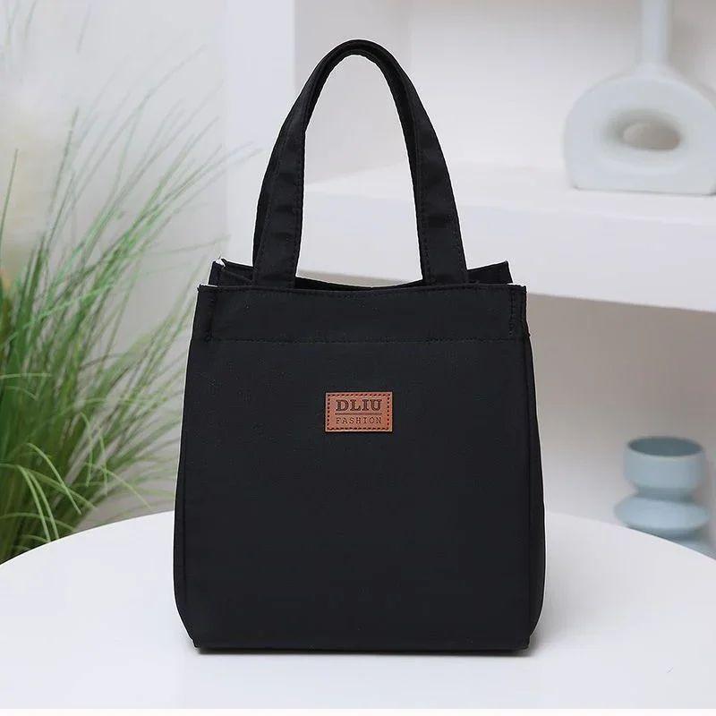 

Сумка-бенто большой вместимости, простая, для выхода в свет и для ношения обеда на работу, сумка-холодильник с изоляцией из алюминиевой фольги, сумка-тоут Option 1