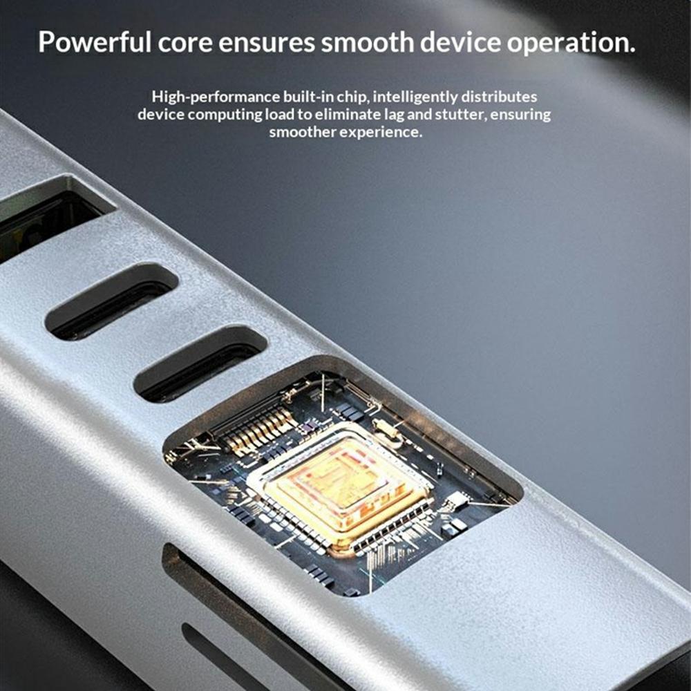 TYS-7HD-2C 100W 4K Type-C to HDTV 7-in-1 Hub Adapter with 2 USB-C/USB 3.0/PD 100W/SD/TF Card Reader for Windows/MacOS/Linux/Android