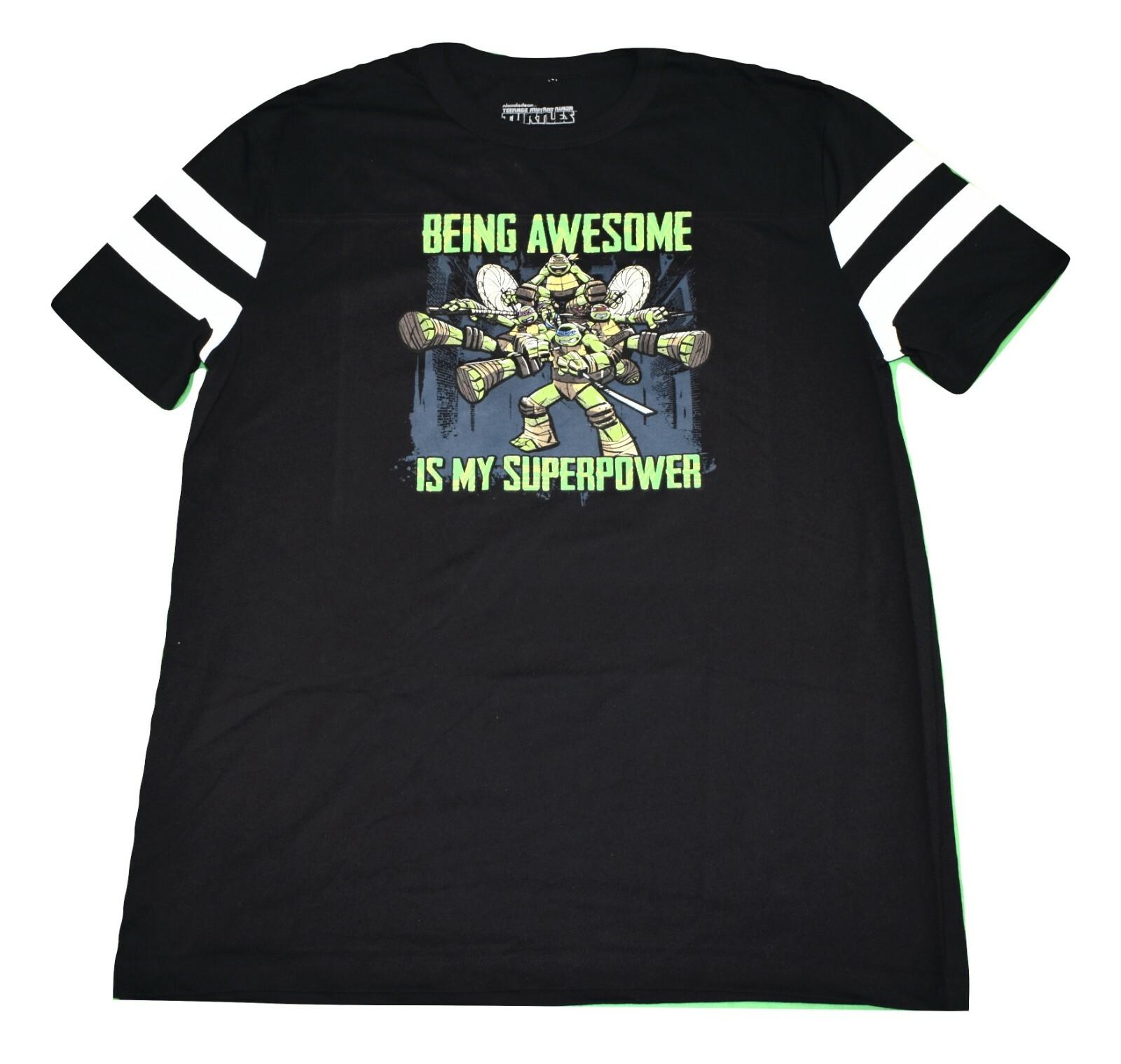 Teenage Mutant Ninja Turtles Mens Being Awesome Is My Super Power Shirt New XL M