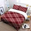 Red plaid crisscross pattern. Bedding sets Duvet cover sets Duvet covers Pillowcases(1 * Duvet Cover 2 * Pillowcases without duvet insert)