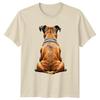 Boxer Dog Sitting Back View Realistic TShirt Boxer Dog Dogs Gift