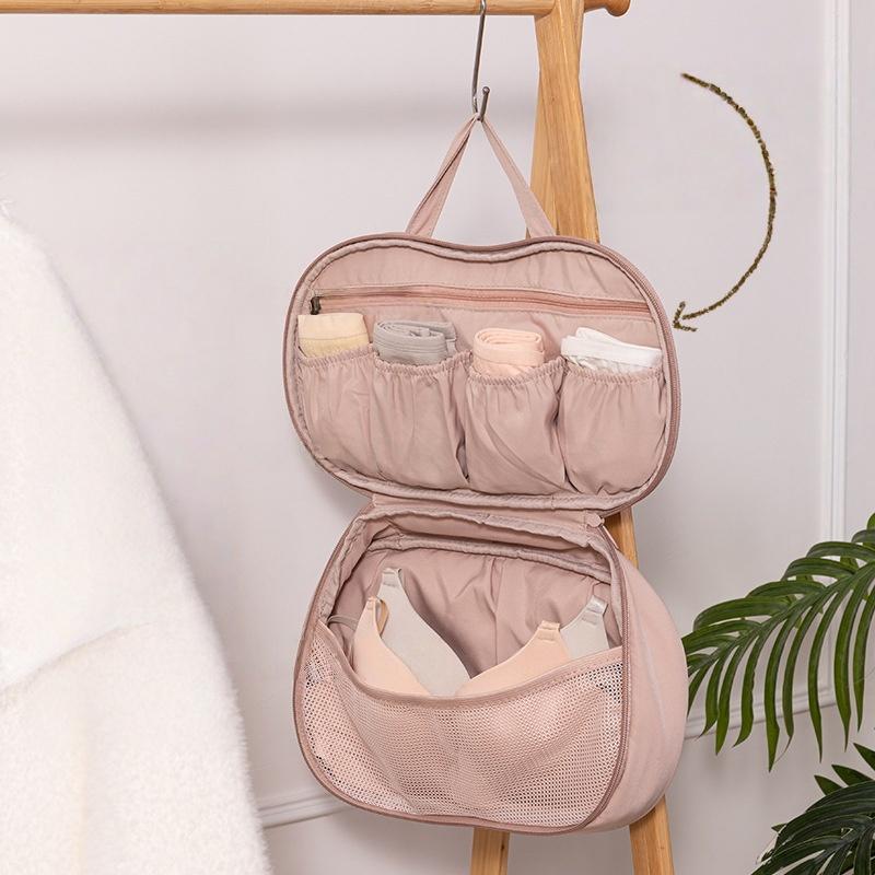 1PC Portable Bra Storage Bag Solid Color High-capacity Clothing Sorting Bag Socks Divider Underwear Organizer Travel