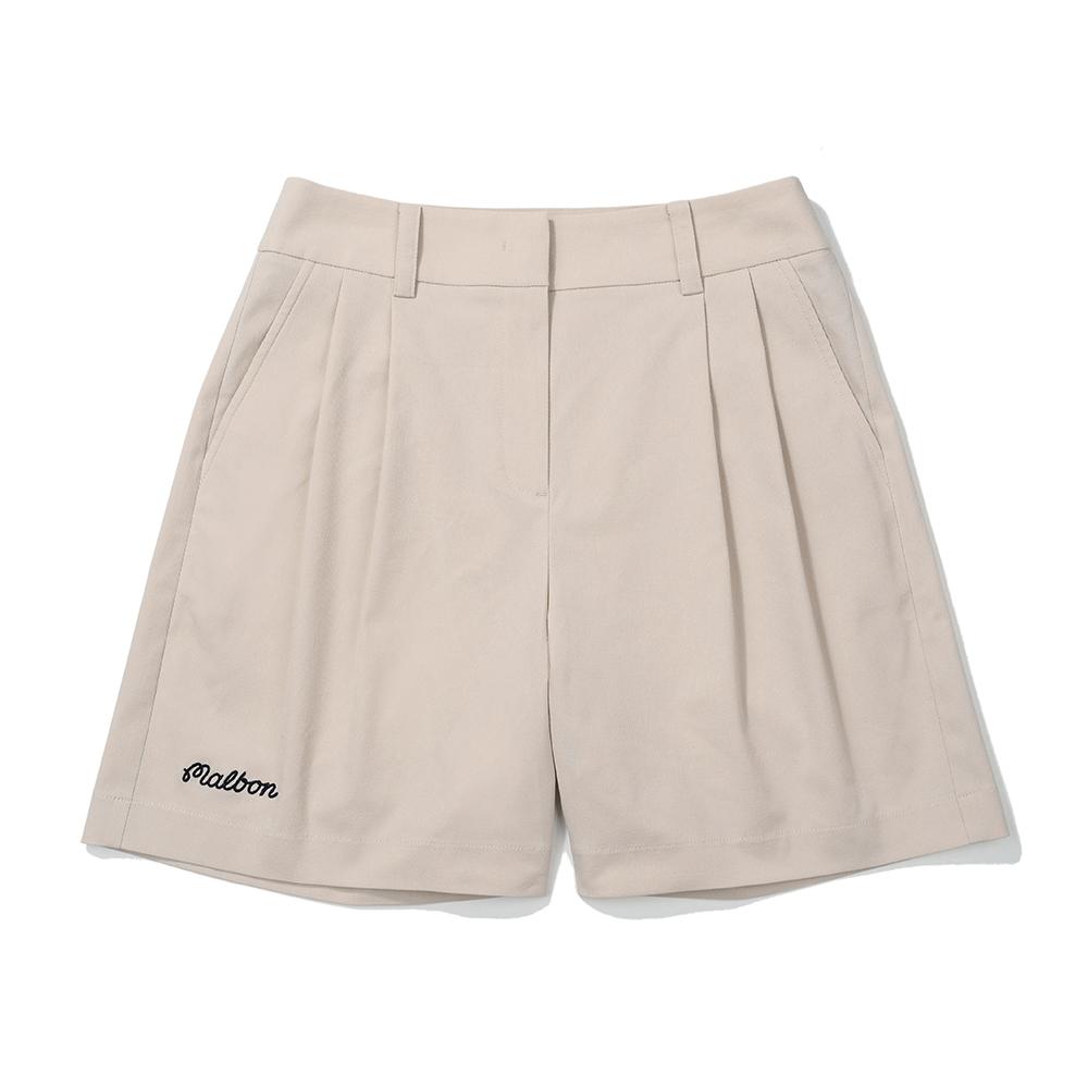 MALBON GOLF Casual Bermuda Pants Cream (Woman)