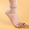Double love anklet fringe full diamond multi-layer anklet rhinestone beach anklet Anklet female